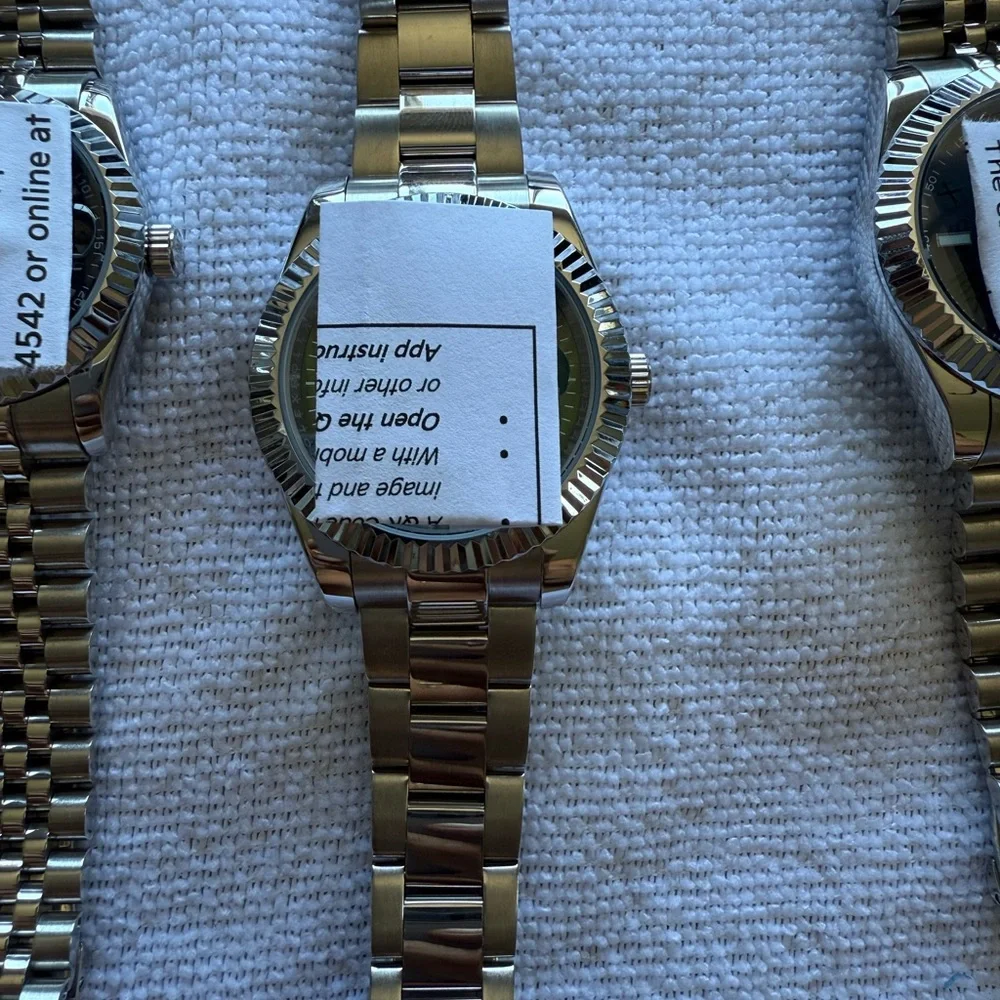 Gold and Silver Two-Tone Watch